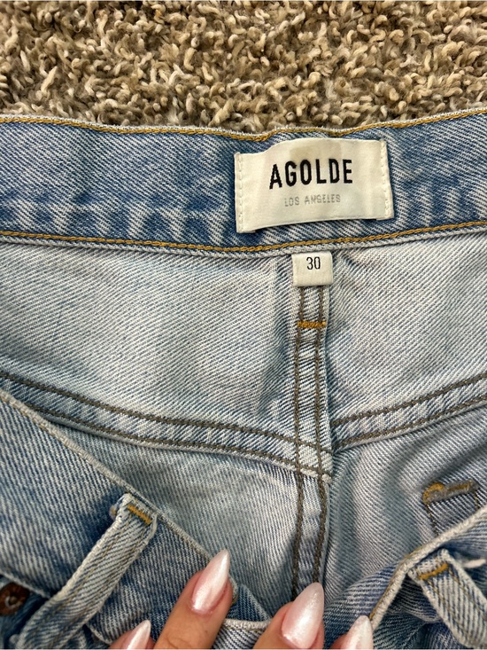 Agolde Pants - AGOLDE loose fit boyfriend shorts